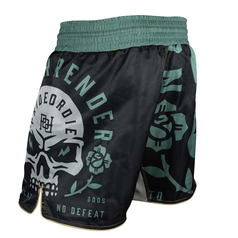 Pride Or Die no surrender MMA Shorts - Black